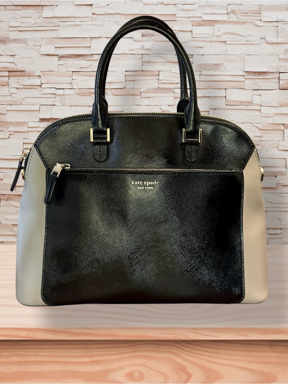Kate Spade Louise Medium Two-Tone Dome Satchel